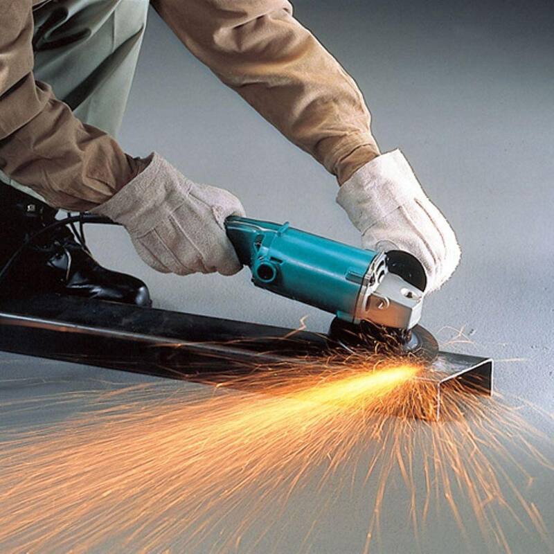 Esmeriladora angular con interruptor AC/DC de alta potencia de 9 amperes y 5 pulgadas, marca Makita - 9005B