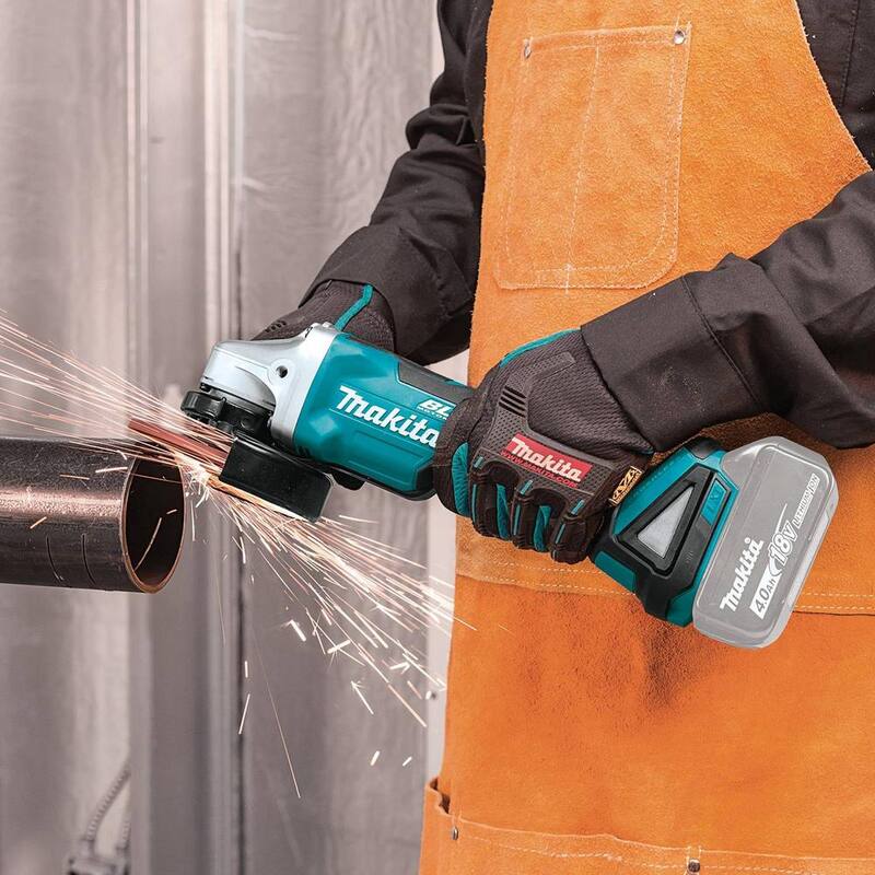 Makita Amoladora Angular Inalámbrica sin Escobillas de Litio-Ion LXT de 18V de 4-1/2 in./5 in. con Interruptor de Paleta de Corte/Angular (Herramienta Únicamente) - XAG11Z