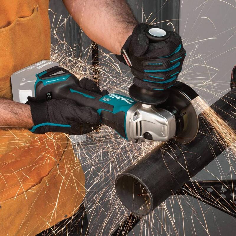 Makita Amoladora Angular Inalámbrica sin Escobillas de Litio-Ion LXT de 18V de 4-1/2 in./5 in. con Interruptor de Paleta de Corte/Angular (Herramienta Únicamente) - XAG11Z