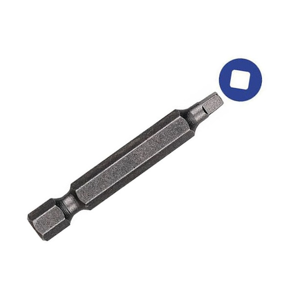 Drill America R2 X 2" Square Drive Power Bit with 1/4" Hex Shank - INS29053