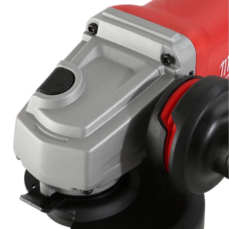 Amoladora angular pequeña Milwaukee de 13 amperes y 5 pulgadas con interruptor de paleta - 6117-31