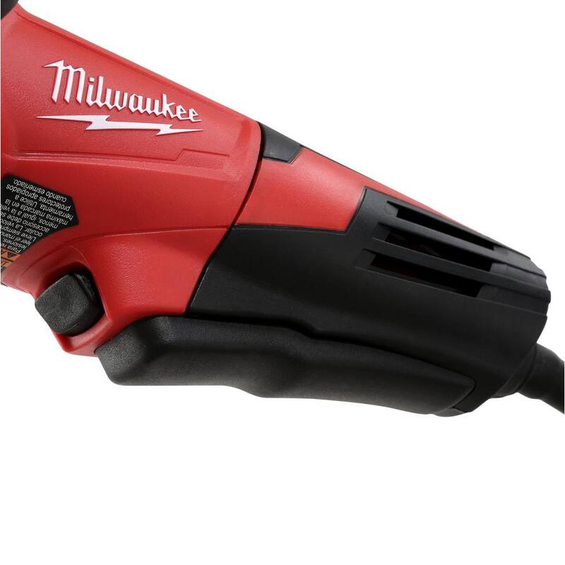 Amoladora angular pequeña Milwaukee de 13 amperes y 5 pulgadas con interruptor de paleta - 6117-31