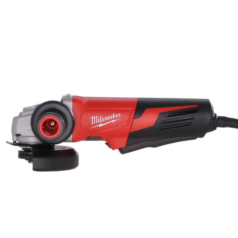 Amoladora angular pequeña Milwaukee de 13 amperes y 5 pulgadas con interruptor de paleta - 6117-31