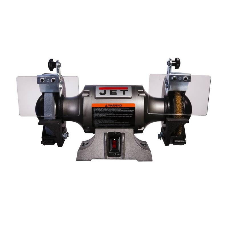 Esmeriladora de banco Jet JBG-6W de 6 pulgadas con cepillo de alambre - 577126.