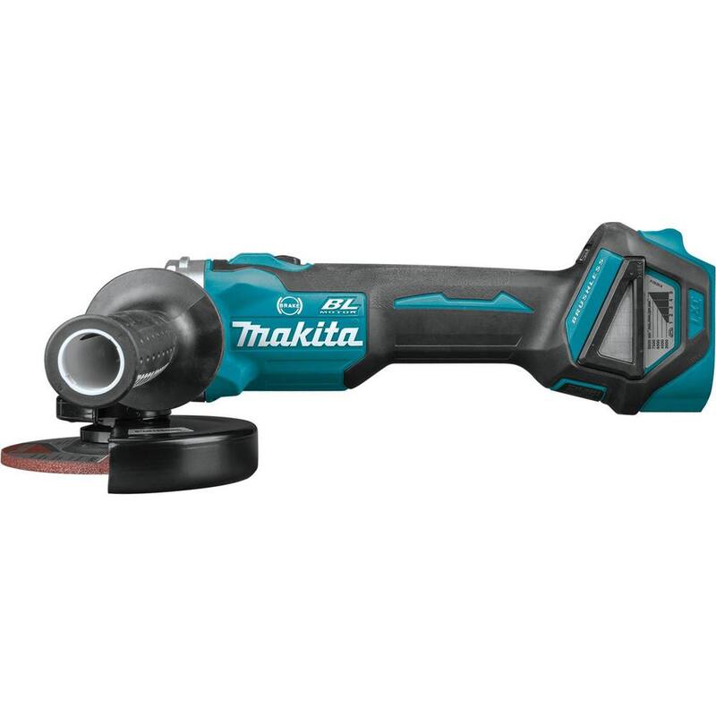 Esmeriladora angular/cortadora inalámbrica sin escobillas de 18V LXT de Makita de 4-1/2 pulgadas / 5 pulgadas con freno eléctrico (Herramienta solamente) - XAG16Z.