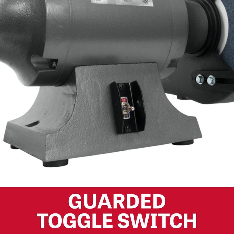 Molinillo de banco para metalurgia industrial de 10 pulgadas con motor de 1.5 HP, 115 voltios JBG-10A - 577103