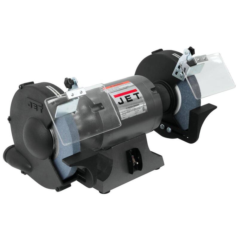 Molinillo de banco para metalurgia industrial de 10 pulgadas con motor de 1.5 HP, 115 voltios JBG-10A - 577103