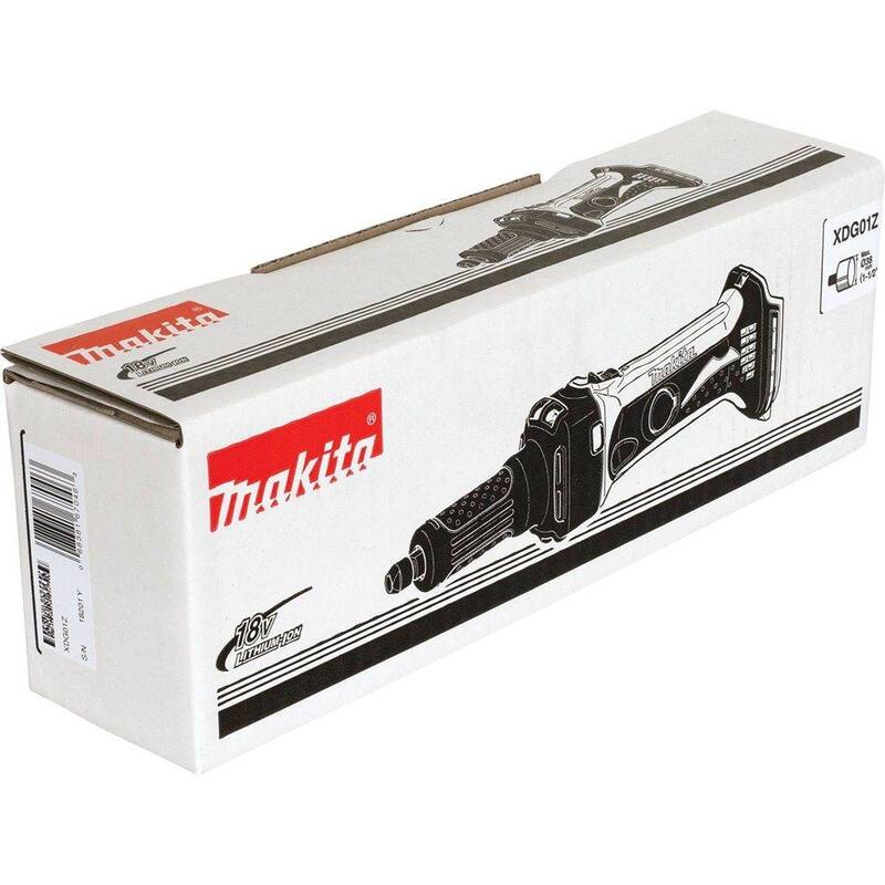 Makita 18V LXT Lithium-Ion 1/4 pulg. Esmeriladora Die inalámbrica (solo herramienta) - XDG01Z