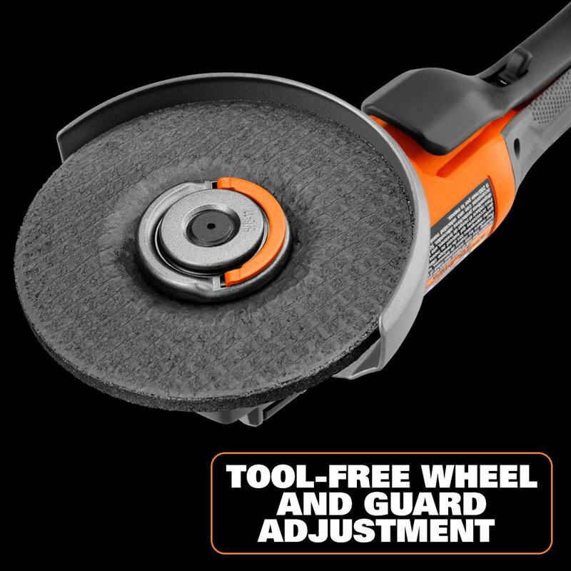 Amoladora Angular Inalámbrica RIDGID 18V con Tecnología Brushless de 4-1/2 pulgadas. Incluye Batería de 4.0 Ah y Cargador - R86047KN