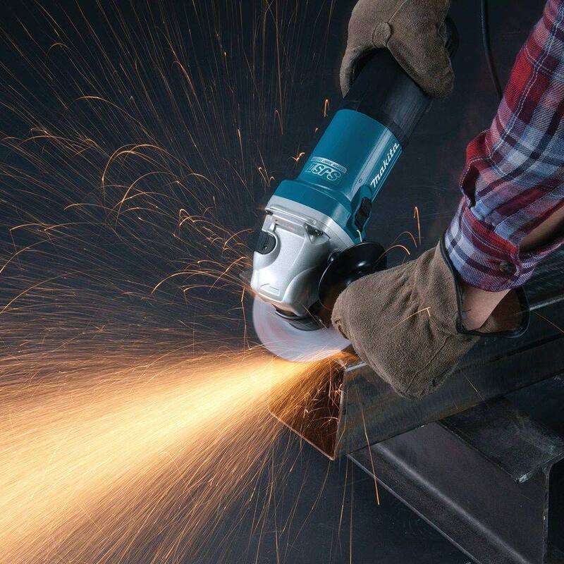 Makita 12 Amperios 5 pulgadas Amoladora angular de alta potencia SJS II - GA5042C