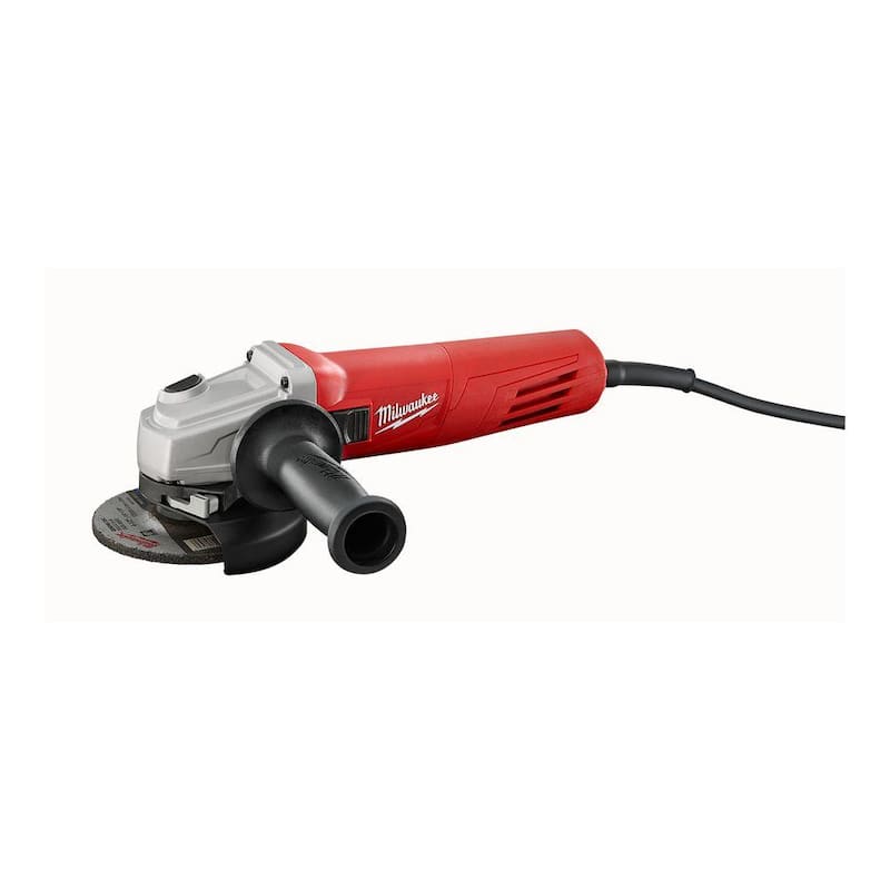 Amoladora angular pequeña de 4.5 pulgadas de 11 amperes con interruptor de bloqueo deslizante en Milwaukee - 6146-33.