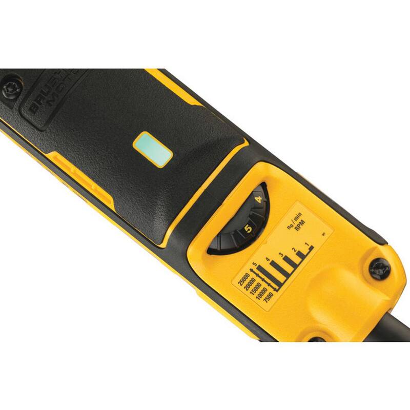 Esmeriladora de troqueles sin escobillas DEWALT con interruptor de paleta con bloqueo de velocidad variable de 13 amperes y 2 pulgadas - DWE4997VS.