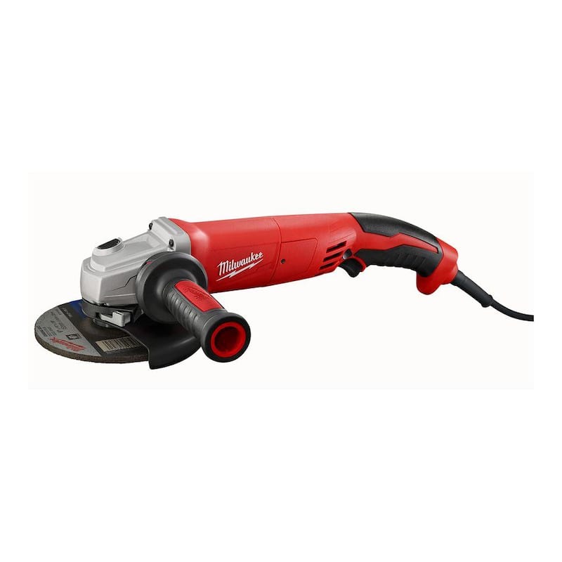 Esmeriladora angular pequeña Milwaukee de 13 amperes y 5 pulgadas con agarre de gatillo - 6124-31