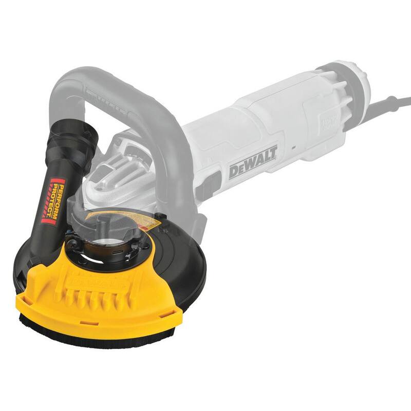 Amoladora angular con cable DEWALT de 13 amperes y 4.5 - 5 pulgadas con protector de molienda de superficie - DWE46155