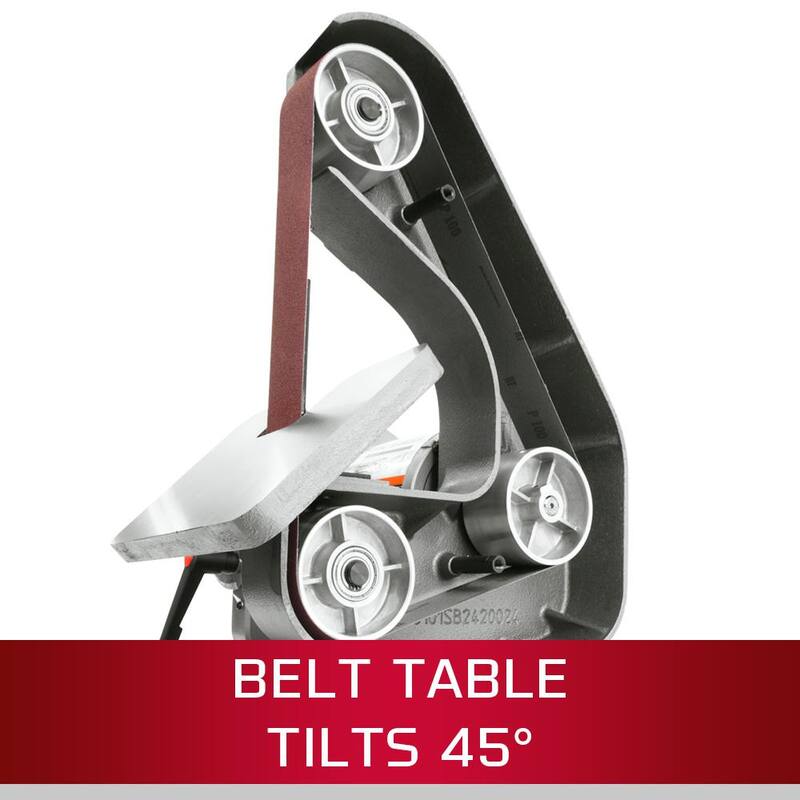 Lijadora de banda de 1/3 HP y 1 pulgada x 42 pulgadas de Jet, así como de disco de 8 pulgadas, para banco, 115 voltios J-4002 - 577003.