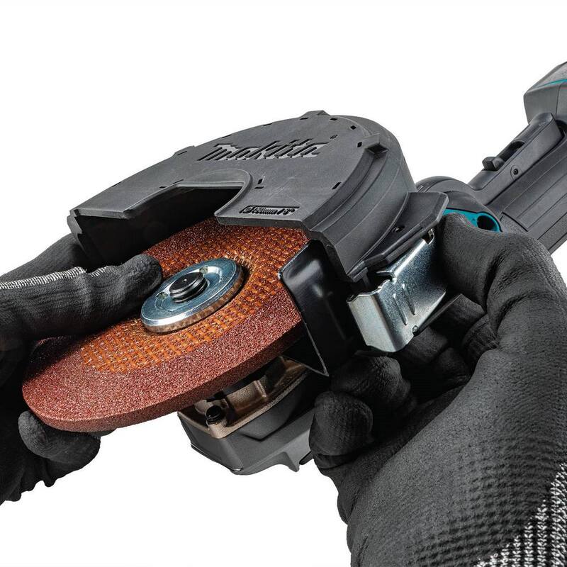 Kit de Amoladora Angular Inalámbrica Brushless XGT Máximo de 40 Voltios de Makita de 4-1/2/6 pulgadas con Interruptor de Paleta y Freno Eléctrico (4.0Ah) - GAG14M1