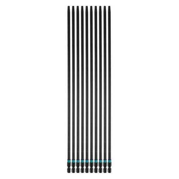 Makita ImpactX™ #2 Square Recess 12″ Power Bit, 10/pk, Bulk - A-99269