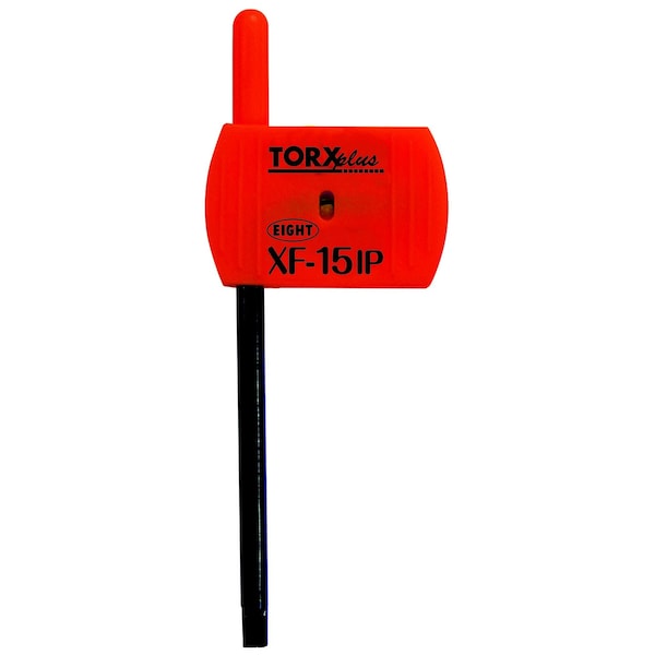 Eight Tool TORX PLUS KEY FLAG HANDLE, 15IP X 87MM RED - XF-15IP
