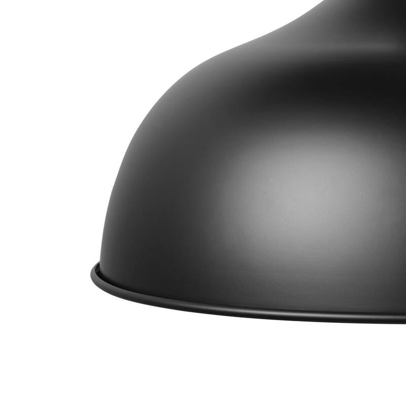 Lámpara de pared para exterior con cuello de ganso y moderno diseño negro, con luz de atardecer a amanecer y pantalla metálica - JE-W6337C