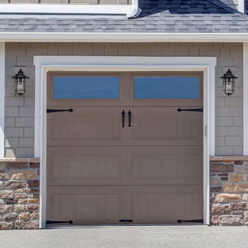 Lámpara de pared exterior Hampton Bay de 13.5 pulgadas y 1 luz en negro mate moderno con cableado duro y sin foco incluido - 44891.