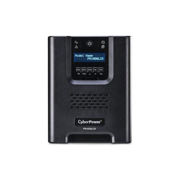 Cyberpower Smart UPS, 1000VA, Line Interactive, Out: 120V AC In: 120V AC - PR1000LCD