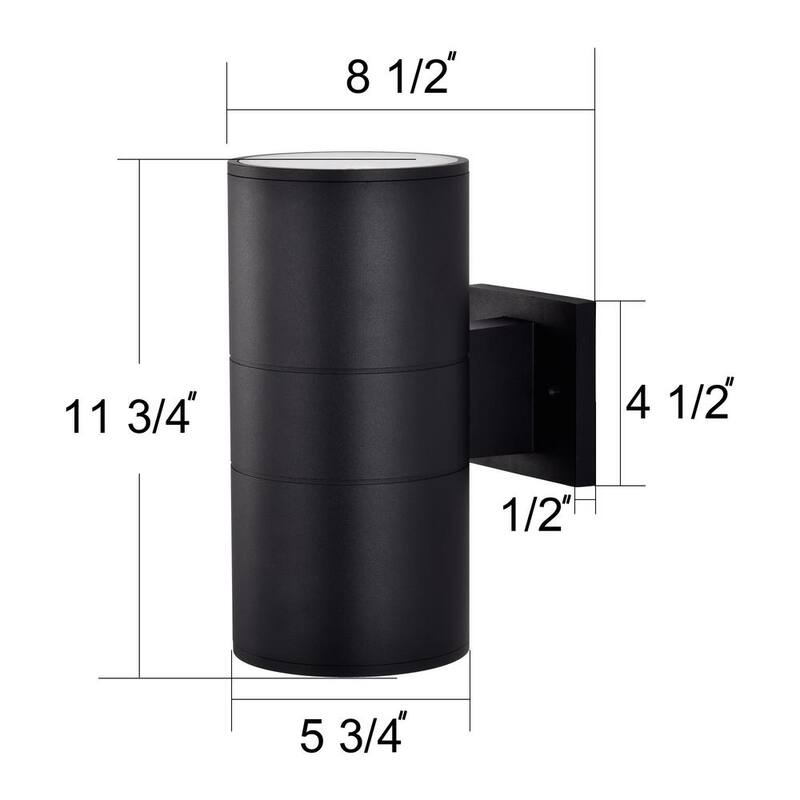 C Cattleya 2-Light Matte Black Cylinder Outdoor Wall Lantern Sconce - CA1982-W

Linterna de pared exterior Cattleya de 2 luces en negro mate - CA1982-W