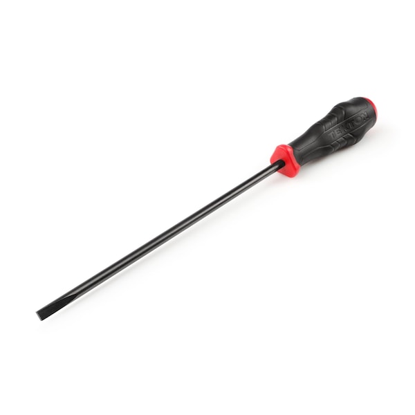 Tekton Long 1/4 Inch Slotted High-Torque Black Oxide Blade Screwdriver - DHE14250