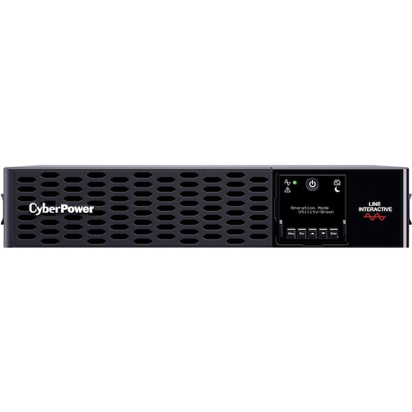 Cyberpower Sine Wave UPS, 2200VA, Line Interactive, Out: 100 to 120V AC In: 120V AC - PR2200RT2UN