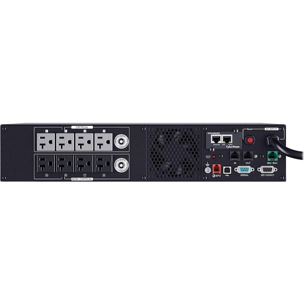 Cyberpower Sine Wave UPS, 2200VA, Line Interactive, Out: 100 to 120V AC In: 120V AC - PR2200RT2UN