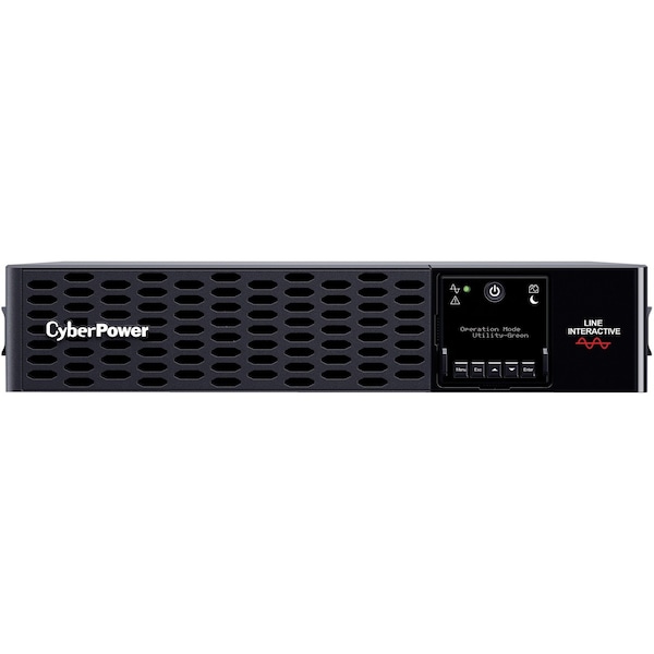 Cyberpower Sine Wave UPS, 2200VA, Line Interactive, Out: 100 to 120V AC In: 120V AC - PR2200RT2UN