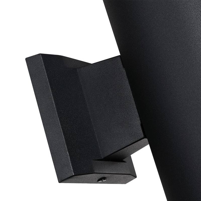 Verdadero FINE Wolfgang 11 pulgadas Negro LED 18-Watt Linterna de Pared para Exteriores con Luz Arriba-Abajo - TD60005W