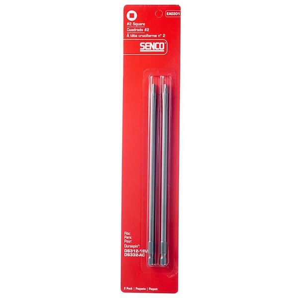 Senco DuraSpin Square #2 X 7-1/2 in. L Replacement Bit Steel 2 pk - EA0301