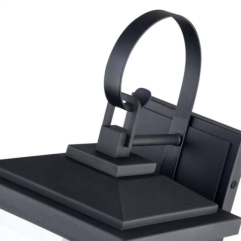 Lámpara de Pared KAWOTI de Exterior en Negro con 2 Luces - 21178