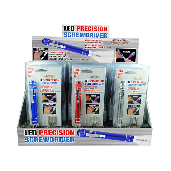 Blazing Ledz Blazing LEDz Blazing LED 6 pc Multi-Blade Precision Screwdriver Set - 702288-12
