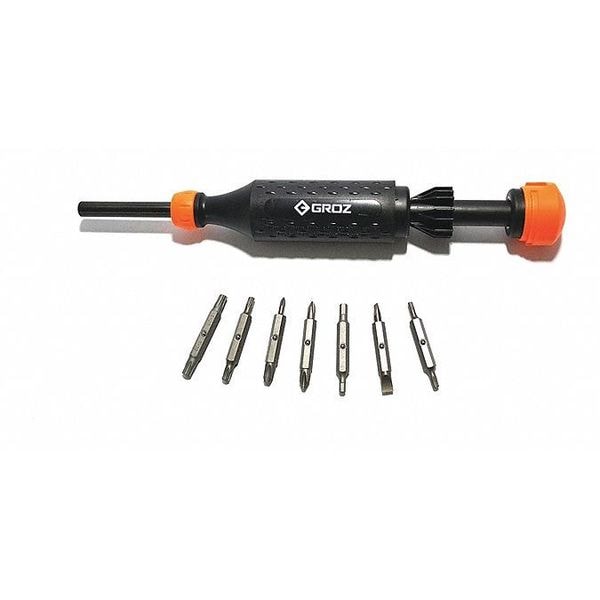 Groz Phillips, Square, Flat, TORX Bit Drive Size: 1/4" , Num. of pieces:15 - 33710