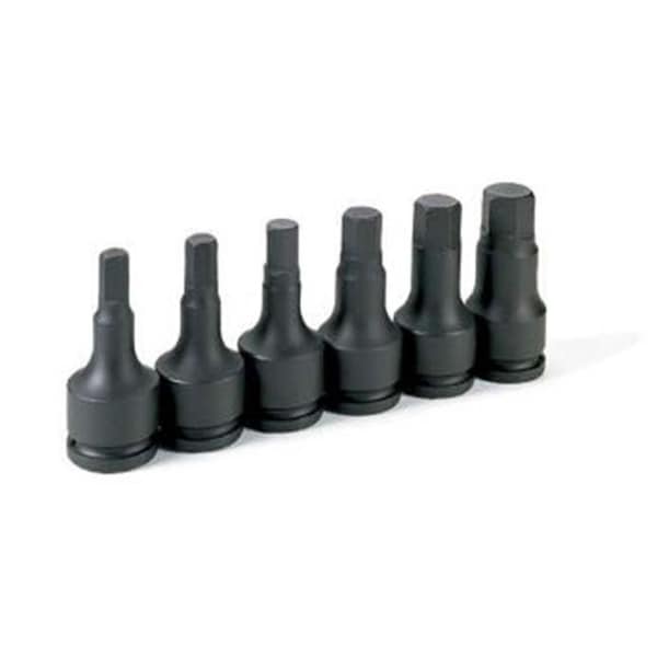 Grey Pneumatic Grey Pneumatic Corp. GY8096H .75 in. Drive SAE Hex Driver Set - 6 Pieces - GY8096H