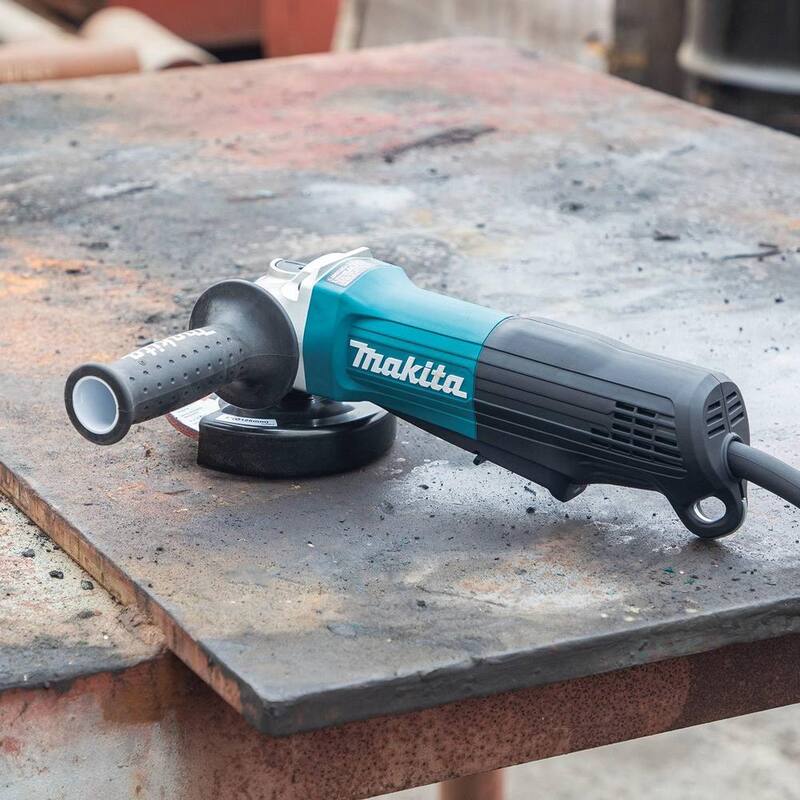 Amoladora angular de interruptor de paleta Makita de 4-1/2 pulgadas / 5 pulgadas - GA5052
