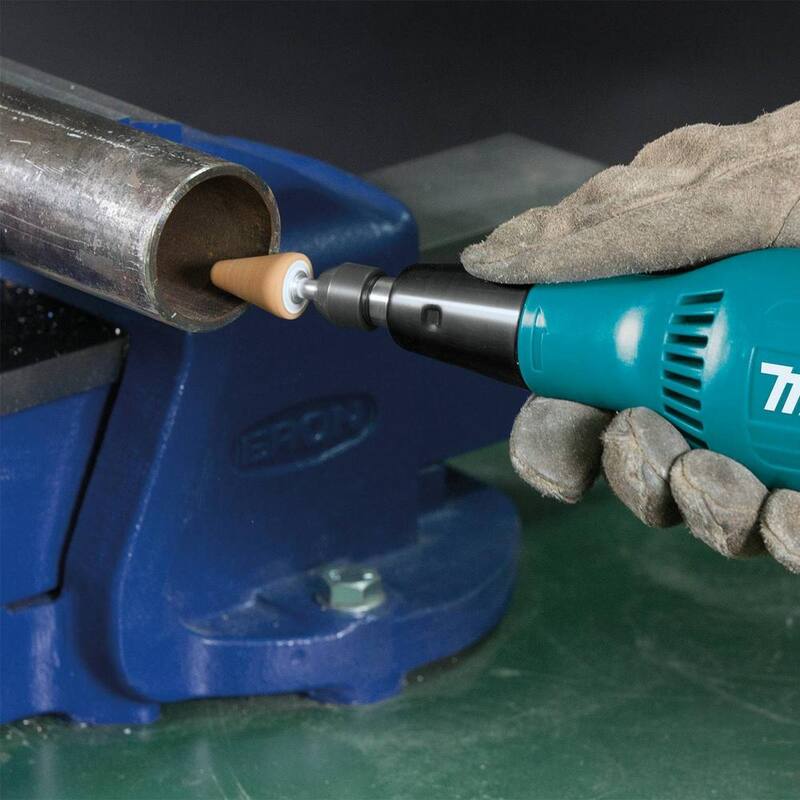 Makita 2.2 Amperios Con Cable 1/4 de Pulgada Amoladora Recta Compacta con interruptor basculante, 28,000 RPM - GD0603