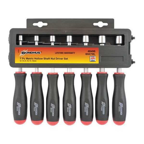 Bondhus Set 7 Hollow Shaft Nut Driver - 48496