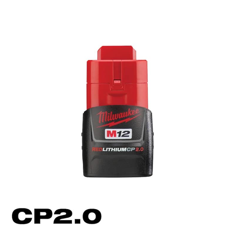 Amoladora de troqueles angular derecha inalámbrica sin escobillas Milwaukee M12 FUEL de 12V con batería de iones de litio de 2.0 Ah M12 - 2485-20-48-11-2420.
