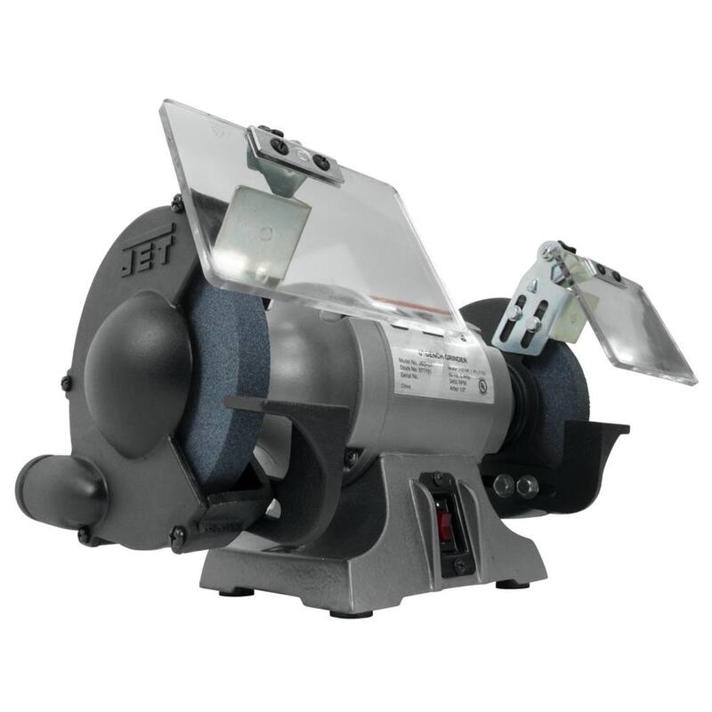 Molinillo de banco industrial de metalurgia Jet de 1/2 HP y 6 pulgadas, 115 volts JBG-6A - 577101