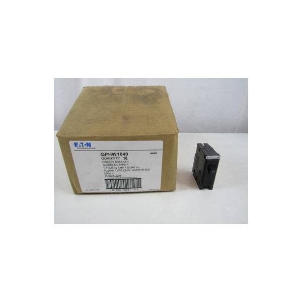 Eaton QUICKLAG TYPE QPH INDUSTRIAL THERMAL-MAGNETIC CIRCUIT BREAKER, INDUSTRIAL C - QPHW1040