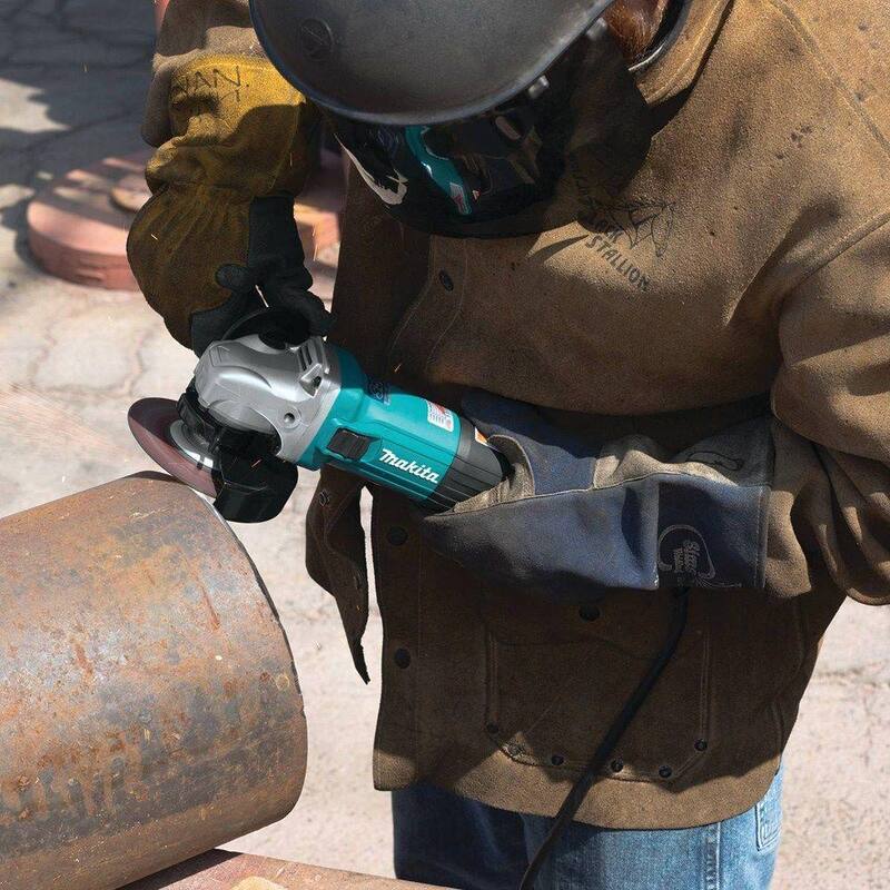 Esmeriladora angular de alta potencia Makita SJS II de 12 amperes y 4-1/2 pulgadas - GA4542C