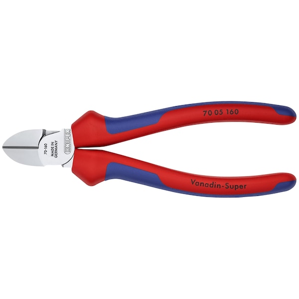 Knipex Diagonal Cutters, 6 1/4" Diagonal Cutter - 70 05 160