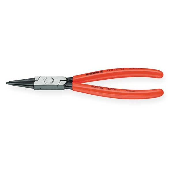 Knipex Retaining Ring Pliers, 0.078 In Tip, 0 Deg - 44 11 J2 SBA