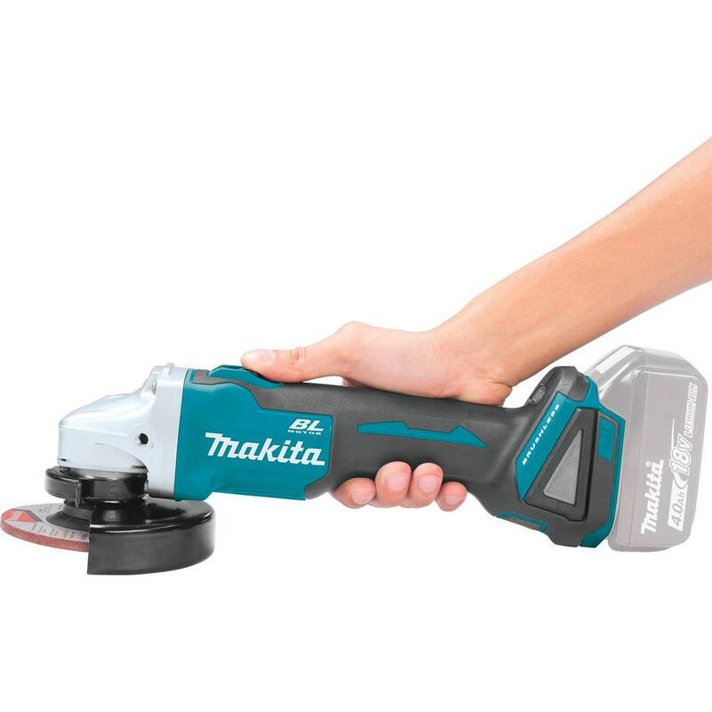 Makita 18V LXT Amoladora angular inalámbrica sin escobillas de litio 4-1/2 / 5 in. con freno eléctrico (sólo herramienta) - XAG09Z