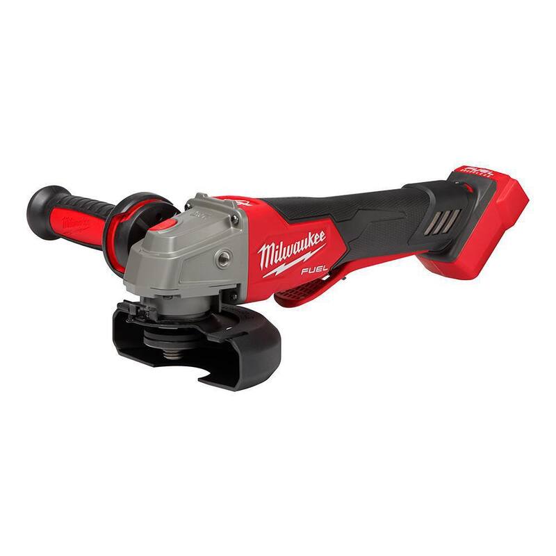 Amoladora inalámbrica sin escobillas Milwaukee M18 FUEL de 18V con batería de iones de litio de 6.0Ah y velocidad variable y switch tipo paleta de 4-1/2 in./5 in. - 2888-20-48-11-1865.