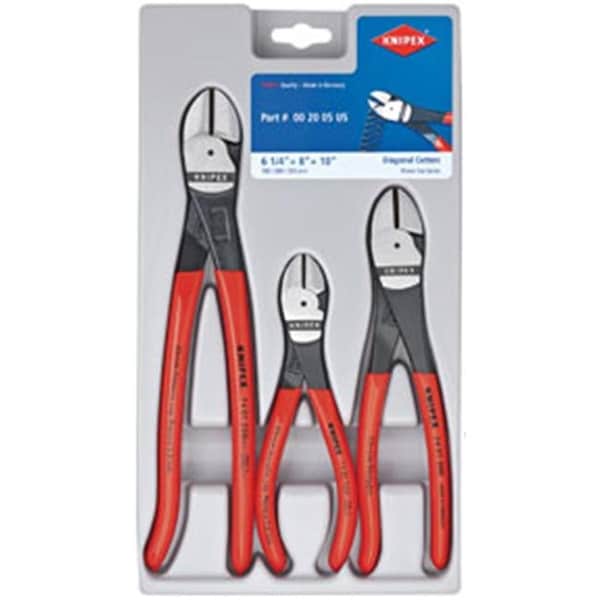 Knipex Knipex  KNT-002005US 3 Piece Cutters Set - KNT-002005US