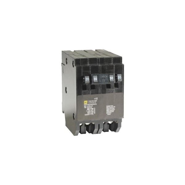 Square D Combination Circuit Breaker, HOM Series, 25A, 2 Pole, 120/240V AC, 10kA - SQ569536