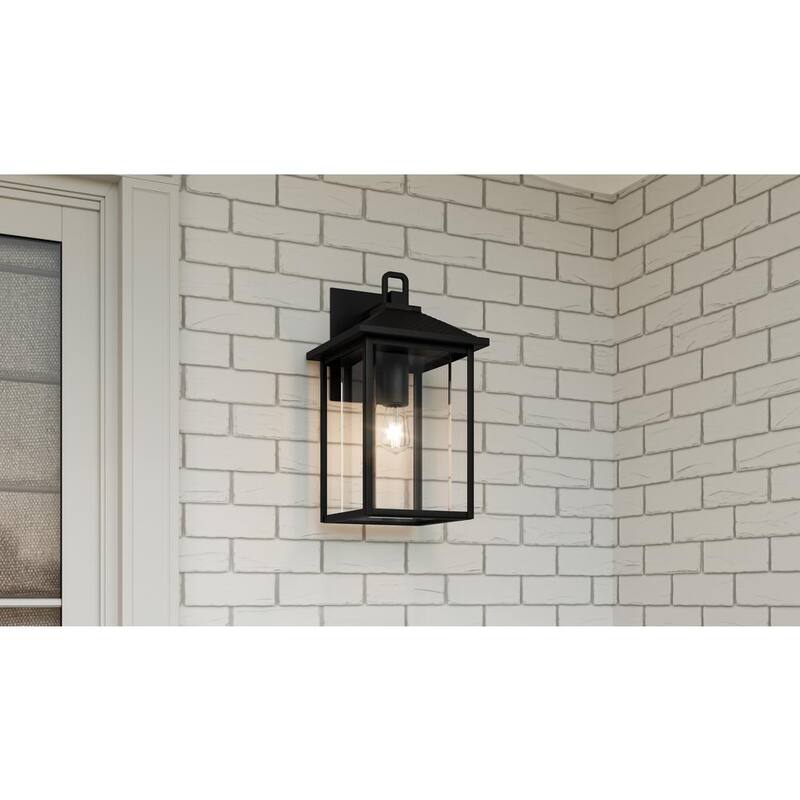 Luminaria de pared exterior Quoizel Fletcher de 1 luz en color negro tierra - FTC8410EK